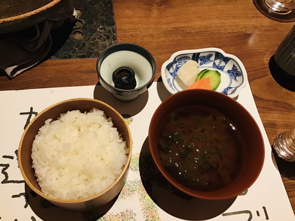 山喜の夕食10