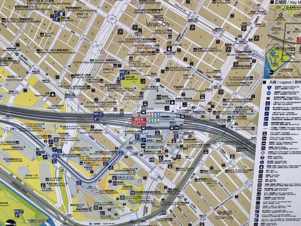 新橋駅地図